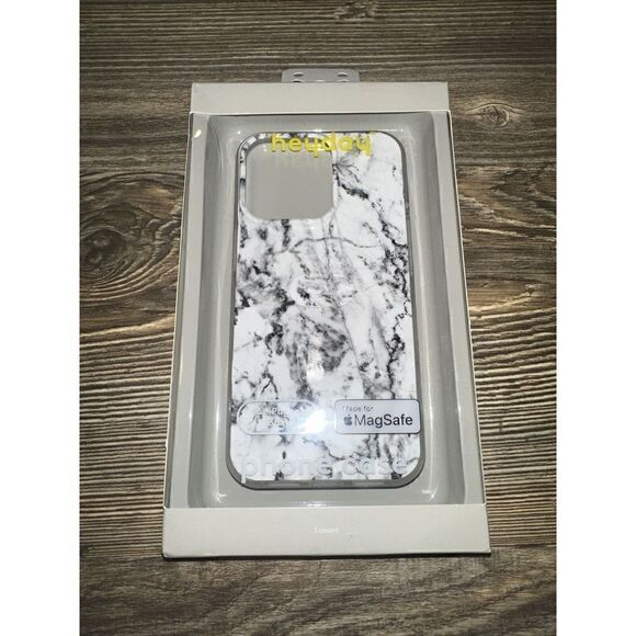 Heyday Apple iPhone 13 Pro Case with MagSafe - White Marble - Picture 1 of 4